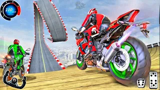 Mega Ramp Bike Dirt Racing Simulator - Extreme Motocross Stunts - Android Gameplay #3