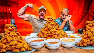 تحدي ٢٠٠ حبة وينجز بالصوصات 🍗 Wings Challenge 200 Pieces