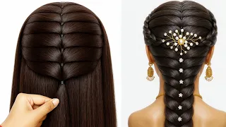 Most Beautiful & Easy New Hairstyle | Simple Hairstyle For Girls | Easy Hair Style For Wedding