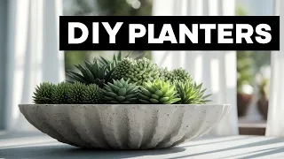 Live DIY: Create Stunning Cement Planters for Your Home!