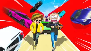 ¡IMPOSIBLE SOBREVIVIR a la AVALANCHA de COCHES de GTA 5! 😂💥 SILVIOGAMER y PANCRACIO en GTA V