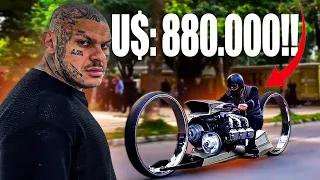 MOTO COM MOTOR DE AVIÃO - COLEÇÃO NUNCA VISTA 