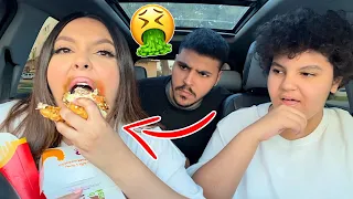 مقلب القرف و الشراهة ب اخواني!!🤢 ردة فعلهم غير متوقعة😱