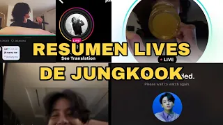 RESUMEN Y TRADUCCIONES DE LOS LIVES DE #JUNGKOOK 🐰💜 #bts #army #armybts #btsarmy #weverse