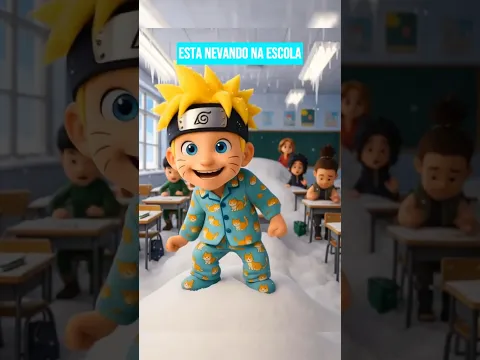Naruto na escola Cheia de NEVE
