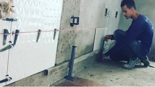 Começo assentar piso nas paredes ou no chão ? Onde começar instalação de revestimento no banheiro?