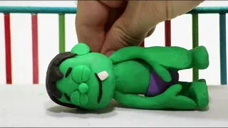 Superhero Play Doh Stop motion cartoons
