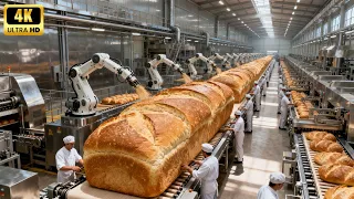 Inside a Modern Bread Factory: From Wheat Grain to Packaged Loaf Bread - Full Process 2025