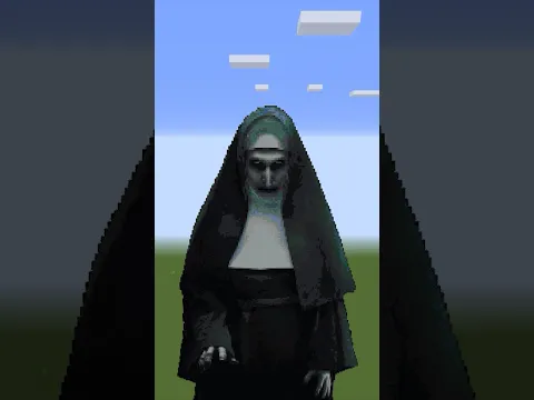 Minecraft Best Horror Pixel Art? 😱 #shorts #minecraft