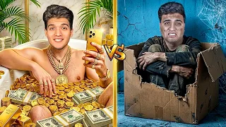 تحدي السجن الفقير 🥹 ضد السجن الغني 🤑 بلال ( راح فيها ) 🤕 !! 