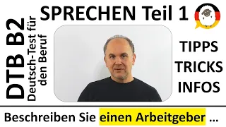 DTB B2 - Deutsch-Test für den Beruf - SPRECHEN - Teil 1 - beschreiben Sie einen Arbeitgeber
