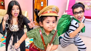 তানি আর অঙ্কুশ হয়ে গেলো চোর পুলিশ 😲 কিভাবে ধরবে কালু চোরকে তানি...