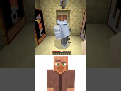 (Super Automatic Door 🚪) Minecraft Villager Oi Oi Oi meme ☠️ #shorts #minecraft #memes #bombastic