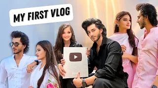 My First Vlog | Unboxing Silver Play Button | Sarfaraz Ansari | Heena Khan