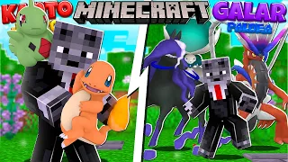 SOBREVIVI 100 DIAS NO PIXELMON SURVIVAL COM POKEMON DE KANTO VS ALOLA VS GALAR NO MINECRAFT O FILME