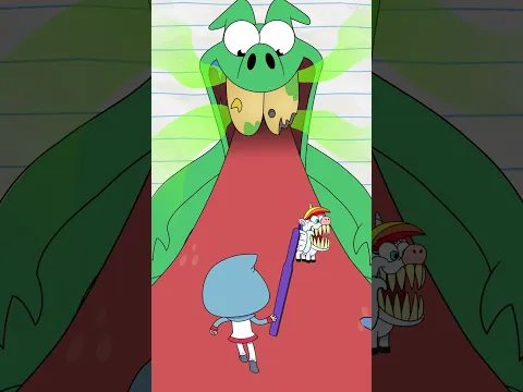 Forget Subways, It's Tongue Surfing! 👅 (animation meme) #boyanddragon #shorts