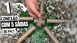 Ele foi capaz de Criar uma Conexão de Pvc com 5 Saídas !! Encanador merece o Oscar