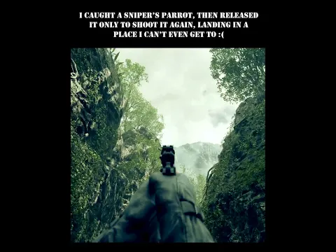 shooting the sniper's parrot #gaming #flying #parrot #caught #sniped #theend #mgs #mgs3 #metalgear
