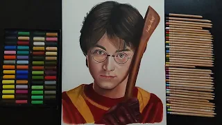 Harry Potter çizimi/ Renkli Portre çizimi/ #drawholic #harrypotter #hogwarts