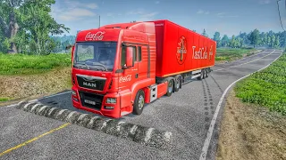 Truck vs speed bump in East coast #beamngdrive