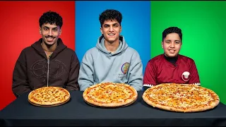 تحدي  الاطباق (صغير وسط كبير) 🥐🍕😂 مع ياسر وعبدالله حسين