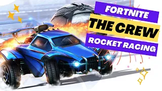 FORTNITE ROCKET RACING with THE CREW! OCTANE SCUM RUNS THE STREETS!