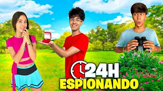 Passei 24 Horas ESPIONANDO Meus Amigos !!!!