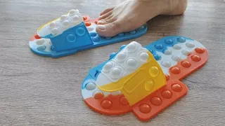 Pop It Slipper Unboxing 2021 - Cute Fidget Toy Sandals Shoes