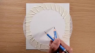 Easy Beautiful Beach Scenery / Drawing with Oil Pastels 