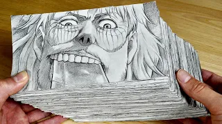 FlipBook "Levi vs Zeke" (612Drawing) Attack on Titan