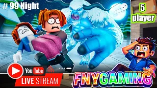 2 PLAYER COMEBACK! FNYGAMING Survives 99 Nights I and Wife