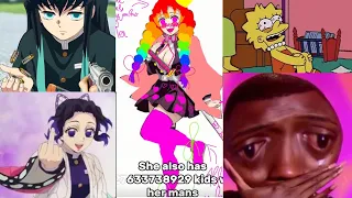 REACTING TO CRINGE KNY OC🥀🫡-PART 2 [AkumaShidori]