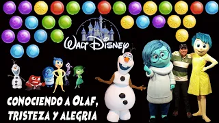 EN DISNEYLAND CONOCIENDO A ALEGRIA, TRISTEZA Y A OLAF DE FROZEN ❤🥰