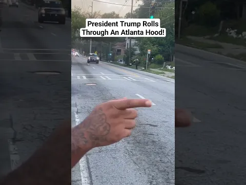 President Trump Rolls Through An Atlanta Hood! #atl #news #black