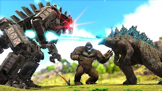 A Batalha Final do Godzilla Rejeitado Contra o Rei do Vulcão Mecha Godzilla! Ark Dinossauros