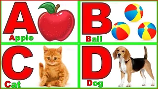 English Alphabet | ABCD | Learn abcd | Alphabet Vocabulary | A for Apple , B for Ball, C for Cat