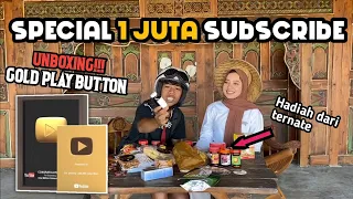UNBOXING GOLD PLAY AWARD‼️ SPESIAL 1 JUTA SUBSCRIBER‼️BARENG AYANG❤️