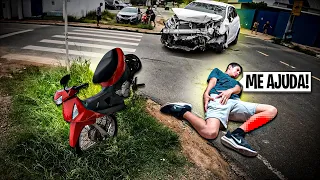 BENÇÃO! O TAL4RIC0 S0FREU UM AC1DENTE GR4VE DE M0T0… FUI RESG4TAR ELE!