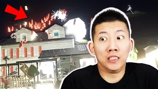 煙花模擬器，1000個鞭炮能把房子炸飛嗎？Fireworks Mania【鯉魚Ace】