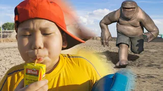 Sức mạnh của TITus mắt híp & Cá mập béo ú KING SHARK | Giải cứu công chúa Thùy xinh đẹp | TITus VLOG