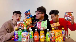 TRYING EXOTIC SNACKS FOR THE FIRST TIME!!! with ( SANTEA & GERO )
