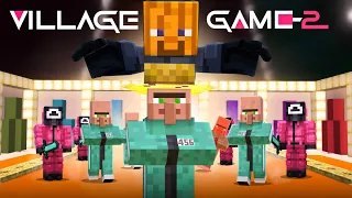 I Forced Villagers to Play SQUID GAME 2 in Survival Minecraft (No Mods)