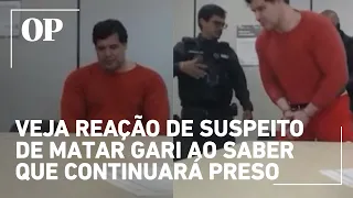 Veja reação de suspeito de matar gari ao saber que continuará preso