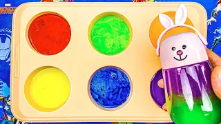 Slime Satisfying | Magic Color Slime & Rainbow Candies | Relaxing Videos ASMR