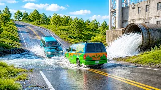 Cars vs Deep Water Challenge in BeamNG Drive!