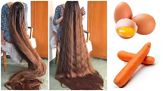 How to grow thick and long Hair with just 1 egg and 1 carrot | Hair loss treatment.