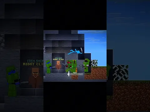 Bro really LOCKED IN that 1v4 #minecraft fypシ #edit #minecraft #stickman #fighting #bedwars