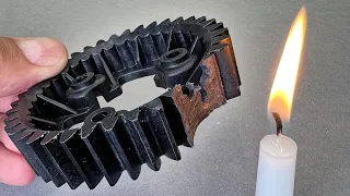 Gear Teeth Repair With A Candle!