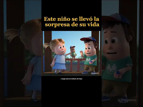 este niño se lleva la sorpresa de su vida #shorts #resumen #movie