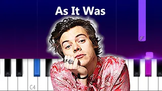 Harry Styles - As It Was | Piano Tutorial